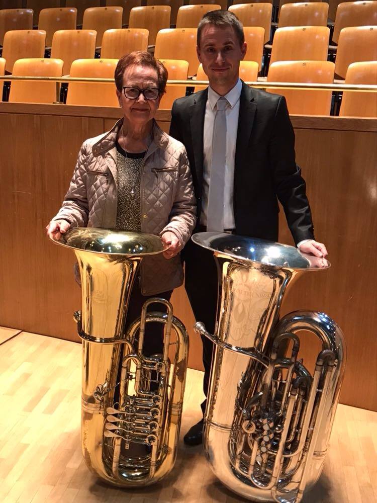 National Orchestra of Spain tubist with his mom