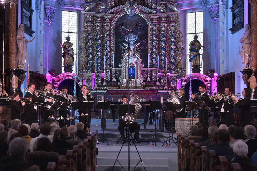 Performing with WorldBrass at the SwissChamber MusicCircle. March 2018.